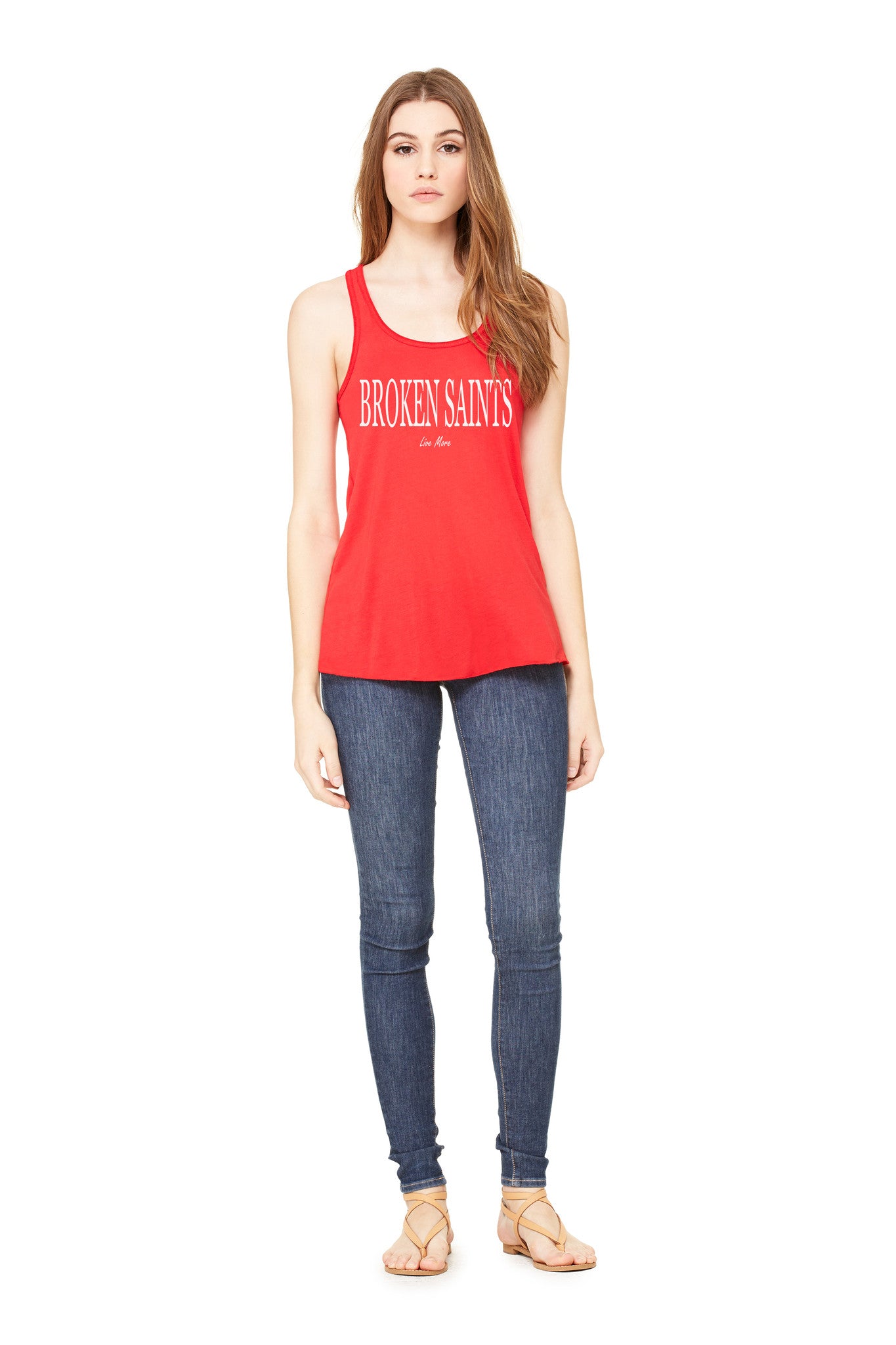Broken Saints Live More Racerback Tank