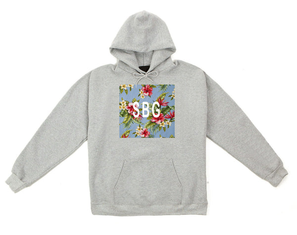 Stussy irises sales hoodie grey