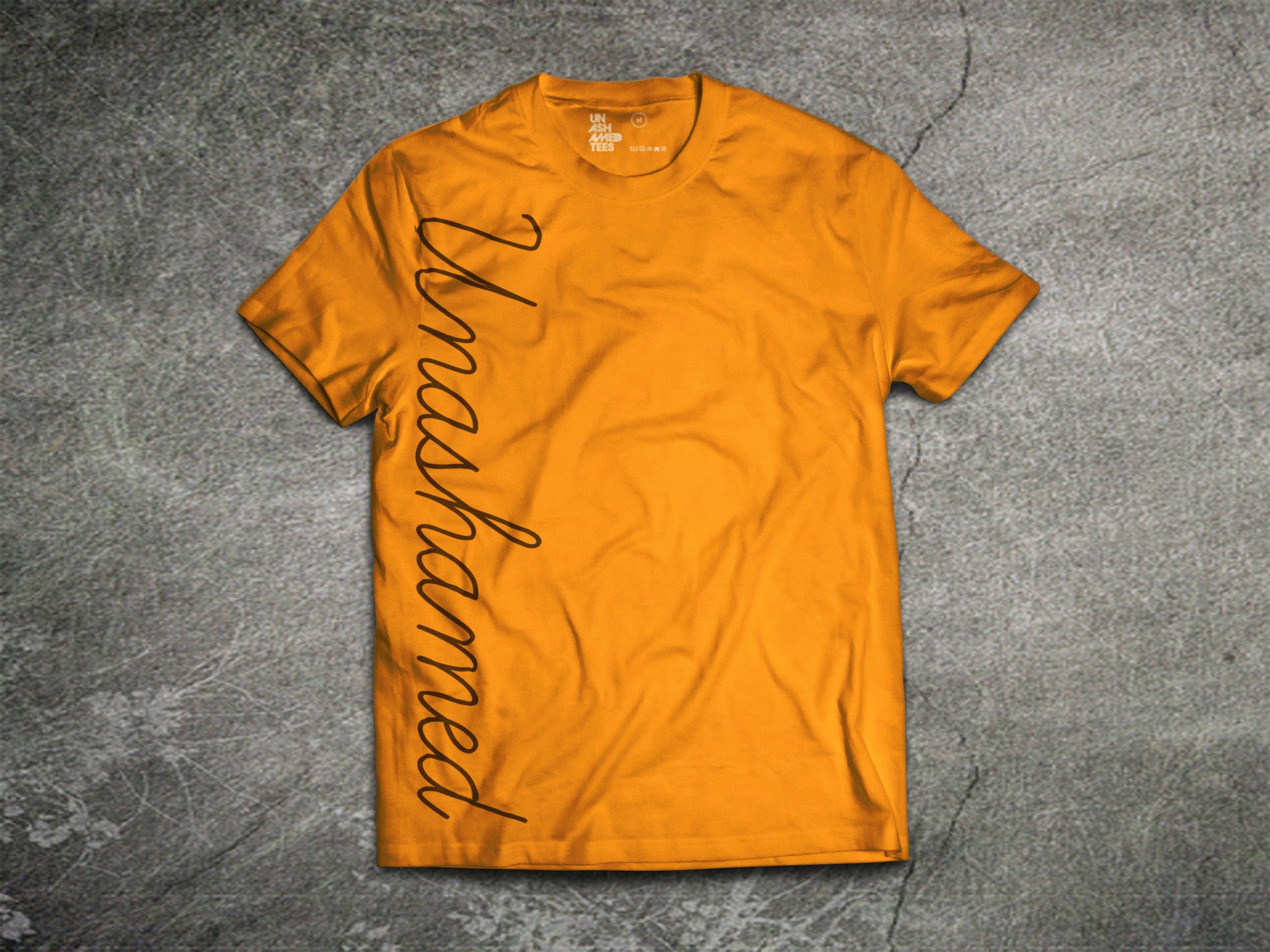 Unashamed Neon Script Mens Tees