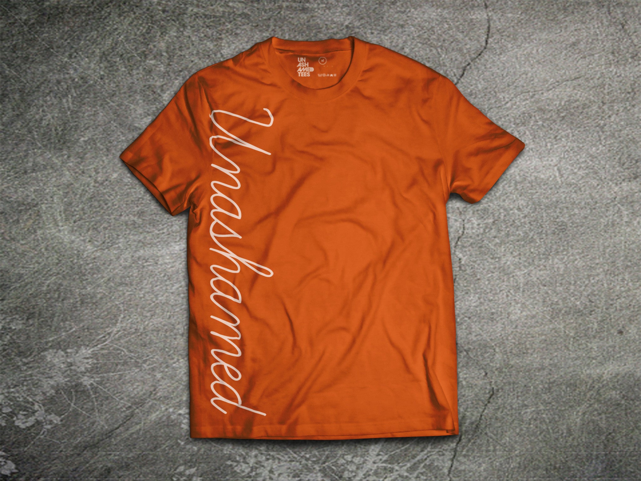 Unashamed Neon Script Mens Tees