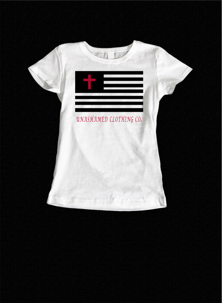 In God We Trust Flag Ladies Tee